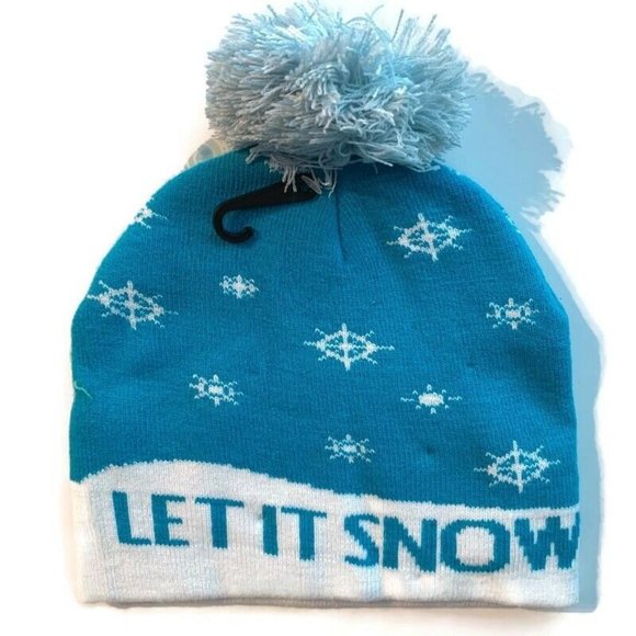 NEW! Lotsa Lights Snowman Flashing Knitted Hat - Picture 3 of 3